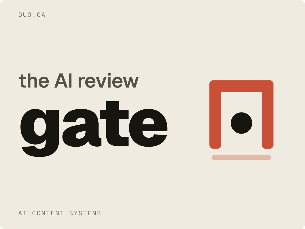 What a human review gate actually catches in AI content