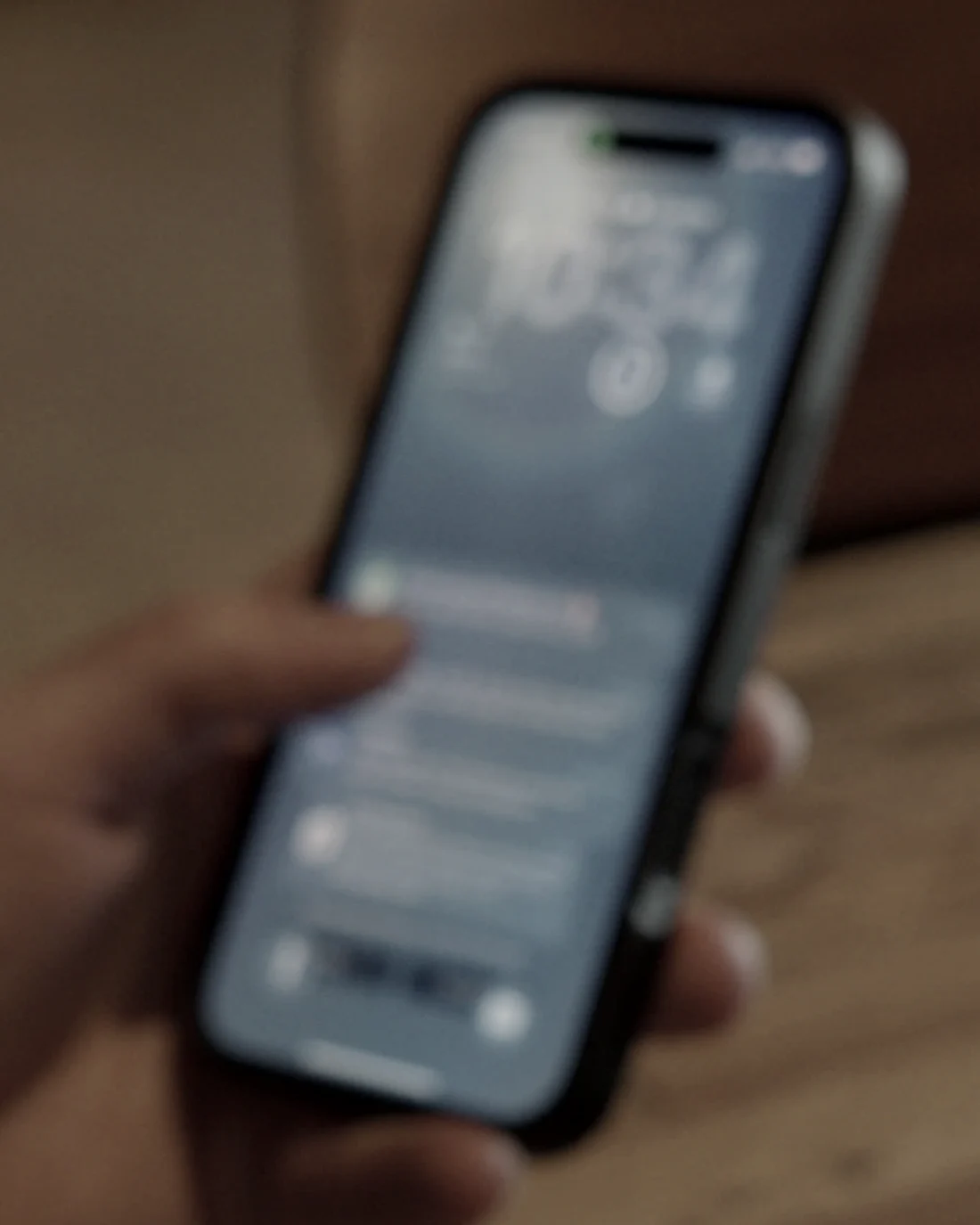 A founder reviewing their LinkedIn on a phone